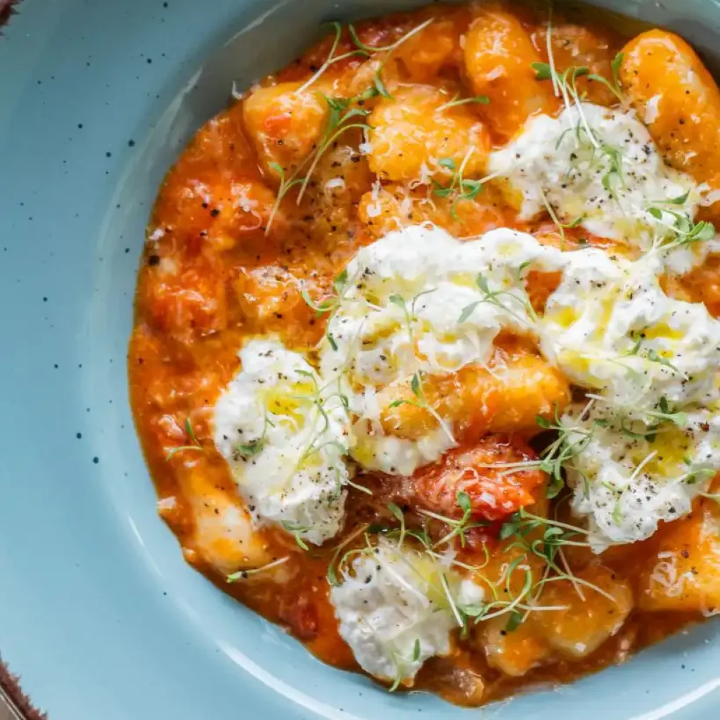 Bild eines Tellers Gnocchi